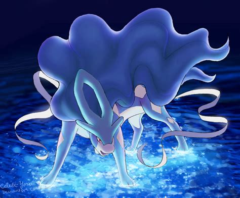 Shiny Suicune by Celebi-Yoshi on DeviantArt