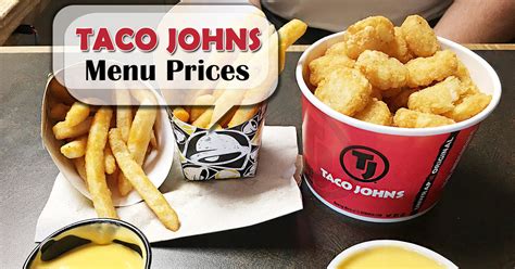 Taco John's Menu Prices - Tacos, Burritos, Breakfast & other Menus