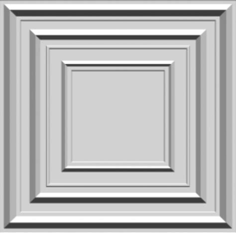 3D Wall Panels - Modern Square Paintable White PVC Wall Paneling for ...