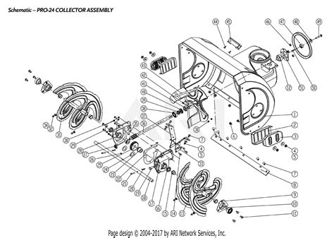 DR Power Snow Blower Pro 24 Parts Diagram for SB Pro 24 Collector Assembly