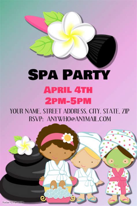 FREE 20+ Beautiful Spa Party Invitations & Designs in PSD | AI | MS Word | Pages | Publisher