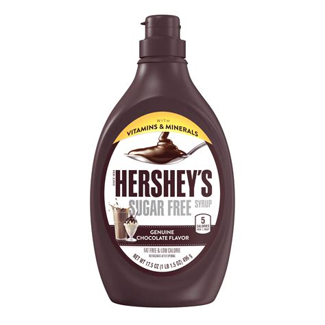 Hershey's Sugar-Free Milk Chocolate Syrup, 17.5 Oz. - Walmart.com