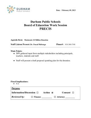 Fillable Online Durham high school: How district should use funds Fax ...