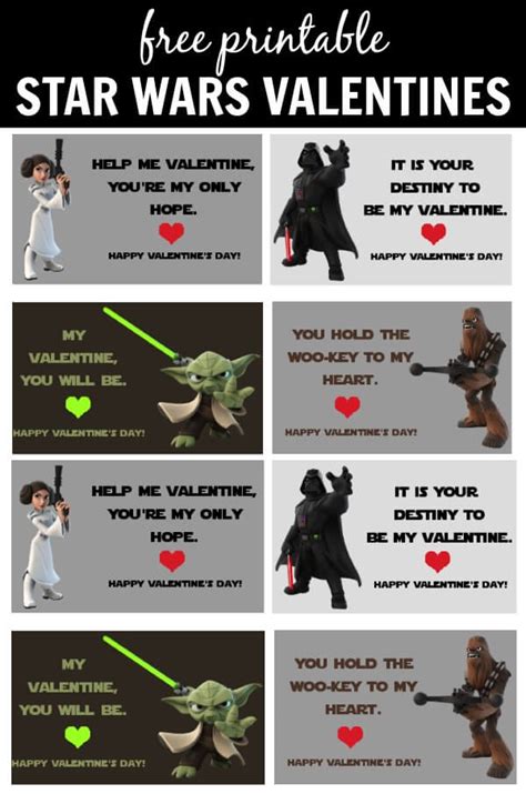 Star Wars Valentine Cards Printable | It Is a Keeper