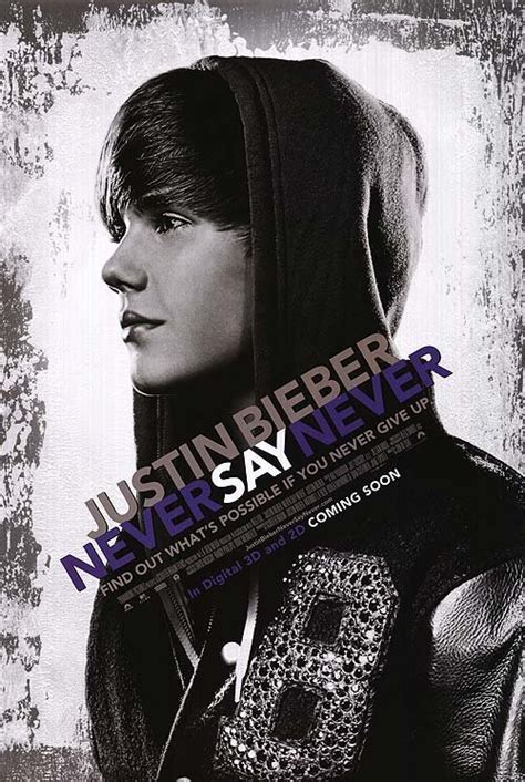 Justin Bieber : Never Say Never Original Movie Poster Double Sided 27 X40