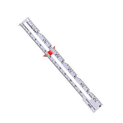 Kearing Aluminium Sewing Gauge 6"/15cm with Sliding Ruler » Fashion Workroom