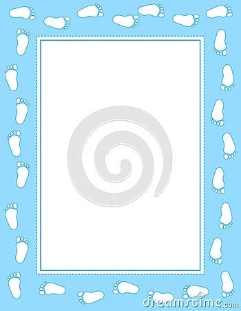 Baby Footprint Border Stock Photo - Image: 18389780