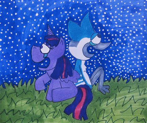 Mordecai and twilight sparkle by seanharrison2 on DeviantArt