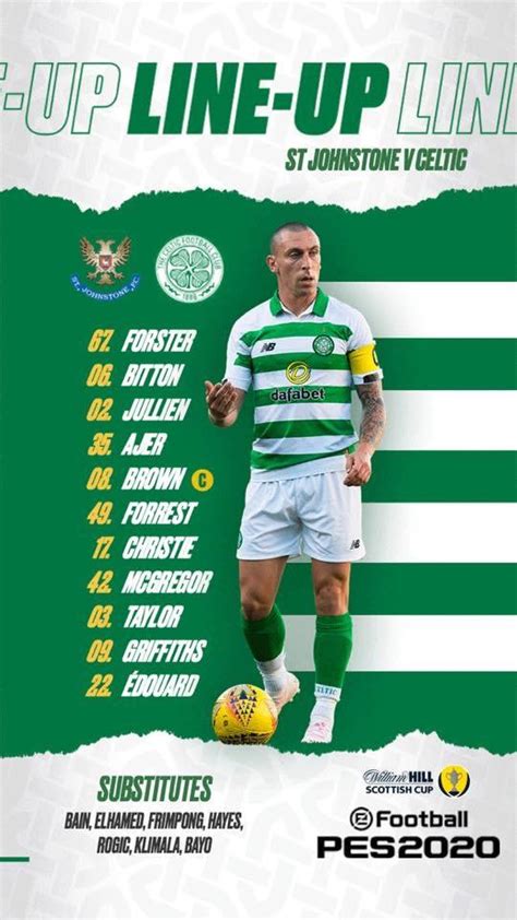 Celtic line up v St Johnstone : r/CelticFC