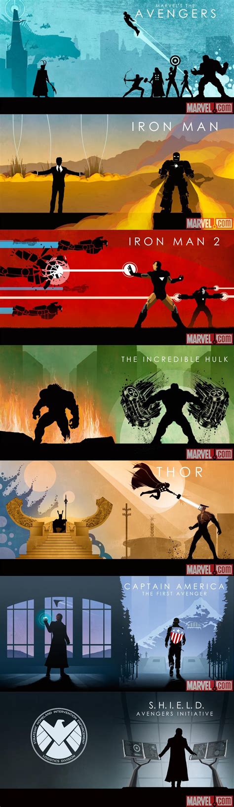 Illustrations by Matthew Ferguson for the "Marvel Cinematic Universe Phase One: Avengers ...