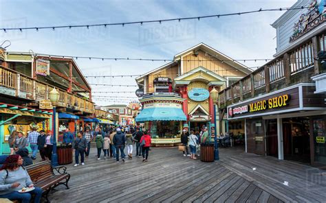 Pier 39 in Fishermans Wharf, San Francisco, California, United States ...