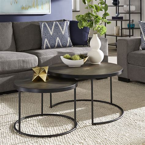 Round Double Coffee Table | bestattung-ruecker.at