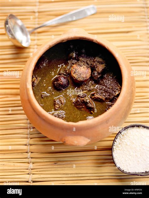 Brazil, Belem, South America, food in bowl at restaurant, close-up ...