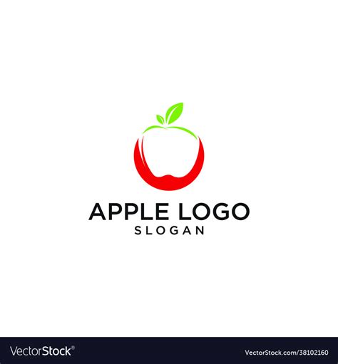 Apple design icon logo Royalty Free Vector Image