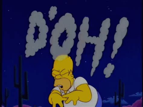 D'oh! Doh GIF - Homer Simpsons Annoyed - Discover & Share GIFs