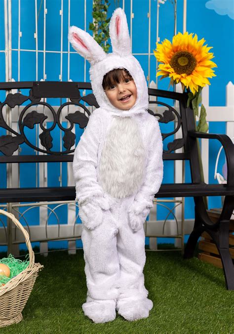 Toddler Open Face White Bunny Costume