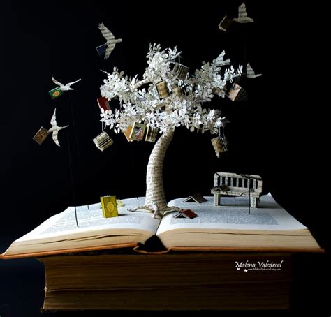 The Tree of Knowledge Book Sculpture Book Art Altered - Etsy