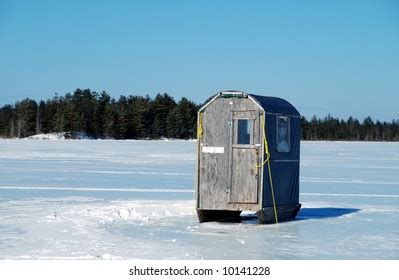 Ice Fishing On Frozen Lake Champlain Stock Photo 94403695 | Shutterstock