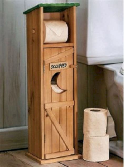 Inventive Bathroom Storage Ideas Facilitated | Outhouse bathroom decor ...