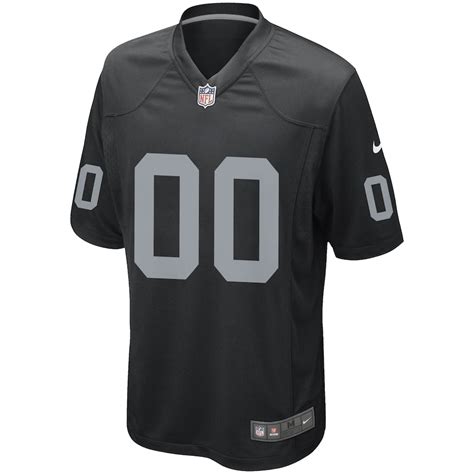 Men's Las Vegas Raiders Nike Black Custom Game Jersey