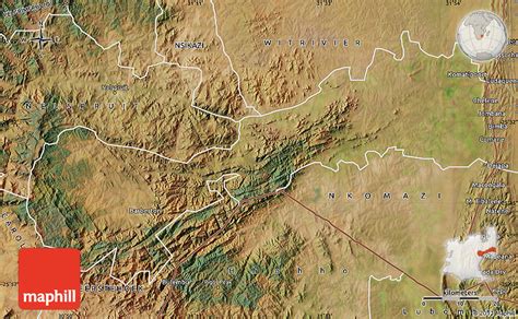 Satellite Map of BARBERTON