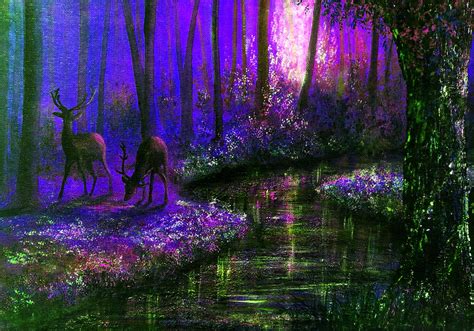 Enchanted Water Painting by Ann Marie Bone