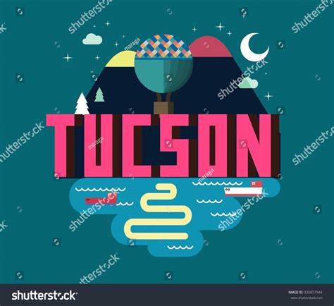 Tucson City Logo Colorful Vector Stock Vector (Royalty Free) 335877944 ...