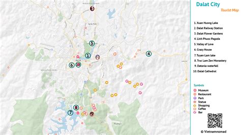 Dalat Tourist Map | Dalat Map and Travel Giude | Vietnamnomad