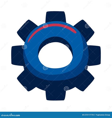 Flat cog wheel stock vector. Illustration of design - 273117778