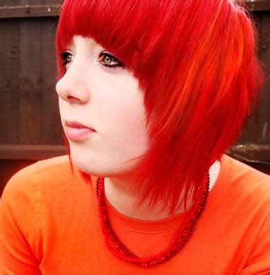 hair styles: hair dye - red hair dye