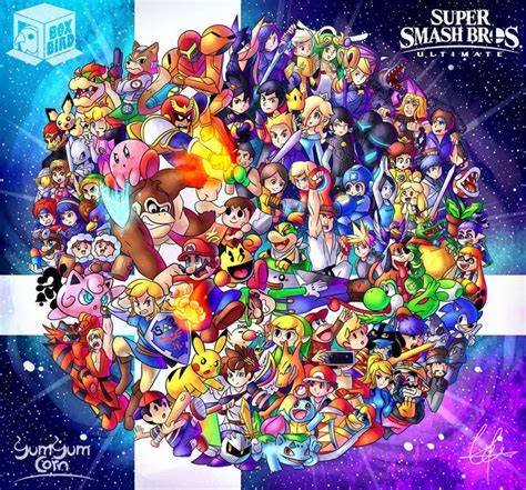 Super Smash Bros art - Nintendo - video games in 2020 | Nintendo super ...