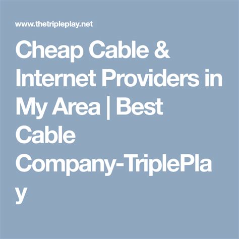 Best Cable Tv Providers In My Area - Cable