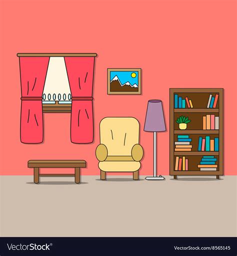 Design of room - sitting Royalty Free Vector Image