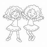 Bailando Para Colorear sketch template