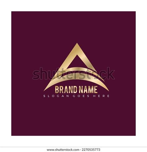 Arc Logo Design Golden Effect Stock Vector (Royalty Free) 2270535773 ...