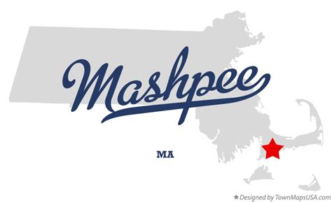 Map of Mashpee, MA, Massachusetts