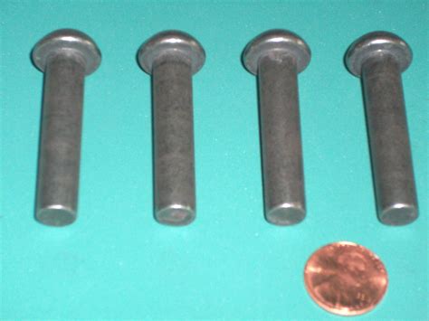 FOUR Fisher Wood Stove Door Hinge Pins, 3/8" x 1 3/4", solid steel set of 4 | eBay