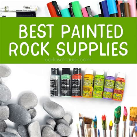 Best Painted Rock Supplies for Pretty Painted Stones - Carla Schauer Designs