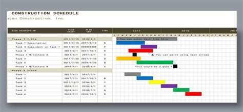 Construction Schedule Template Excel Free