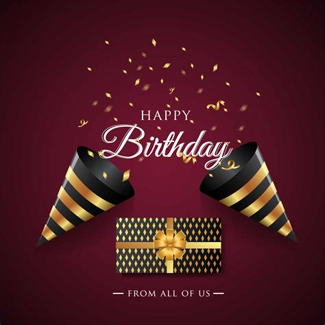 Happy Birthday celebration typography design for greeting card, poster or banner 690895 Vector ...