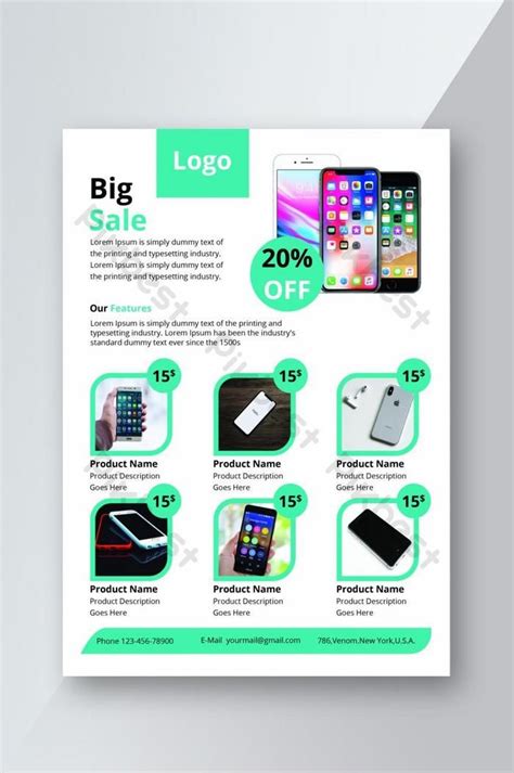 Product Flyer Design For Mobile Phone Big Sale Promotion | PSD Free Download - Pikbest | Flyer ...