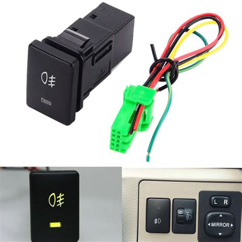 DC12V 4 Wire Foglight Switch Fog Light Button for Toyota Car Styling ...