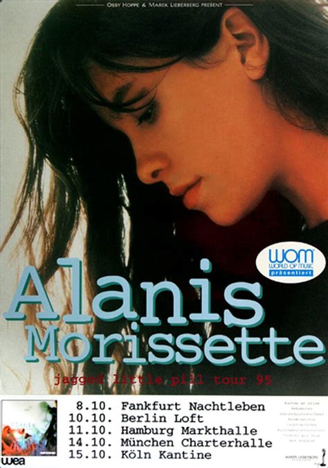 Alanis Morissette - Jagged Little Pill, Tour 1995 - Konzertplakat, CA ...