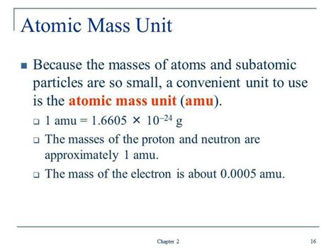 Pin by Makaylah Randolph on Chemistry Education | Atomic mass unit ...