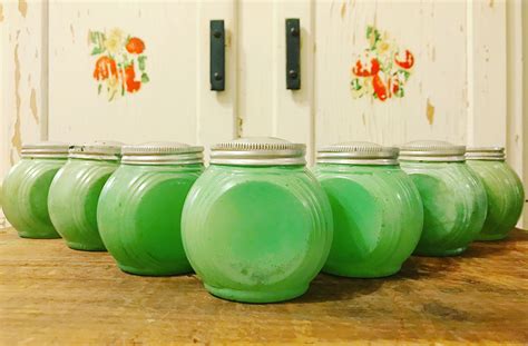 Rare Sneath Glass Co. jadeite hoosier shakers @whimsicalstew on Instagram | Vintage pyrex glass ...