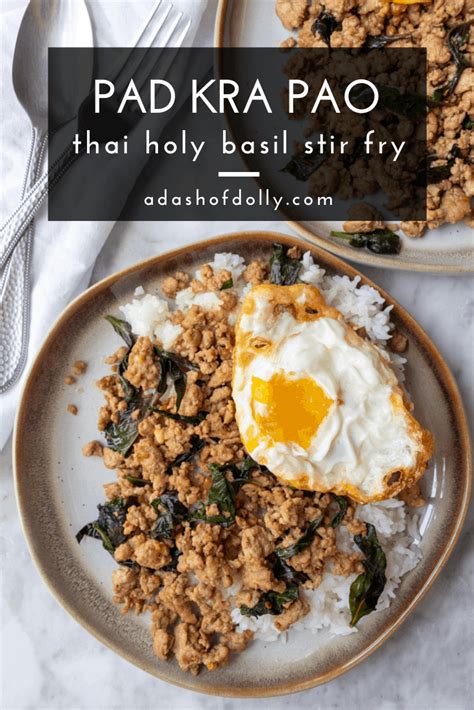 Pad Kra Pao (Thai Holy Basil Stir Fry) - a dash of dolly