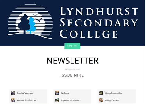 The November Newsletter is... - Lyndhurst Secondary College