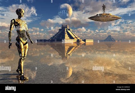 A Dyson Sphere Civilization Stock Photo - Alamy