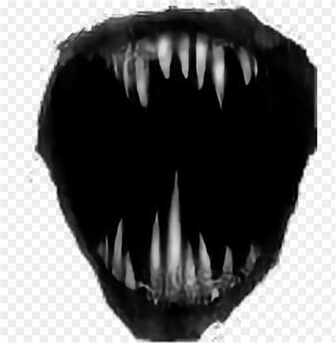 Free download | HD PNG scary teeth png svg black and white download ...