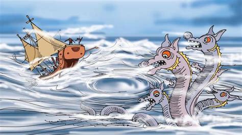 The story of Scylla and Charybdis, two monsters from Greek mythology ...